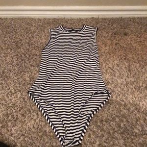 Striped bodysuit
